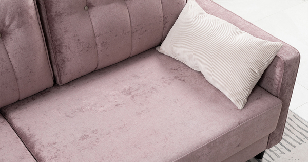 Диван-кровать прямой Арно ТД 567 велюр Лаки 17 пепел розы, Vertical 910 молочно-серый