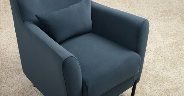 Кресло для отдыха Барселона ТК 674 велюр Diagonal 999 синий