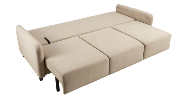 Диван-кровать прямой Дакота ТД 582 велюр Vendetta 02 кремовый, Riga 1598 z1 col 6 бежевый, Romeo 02