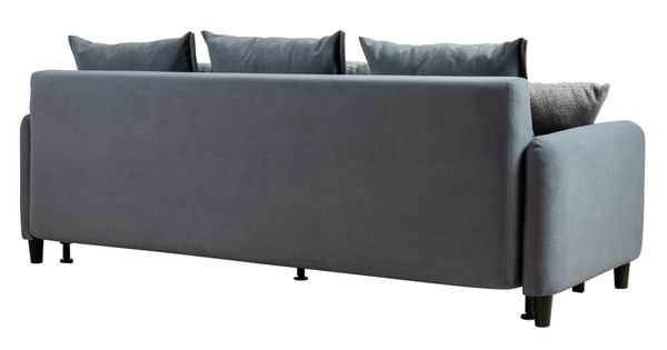 Диван-кровать прямой Дакота ТД 584 велюр Vendetta 24 синий, Riga 1598 z1 col 20 серо-голубой, Romeo 06