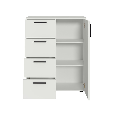 Прихожая Эйр композиция 1 белый PE шагрень, собирается на любую сторону