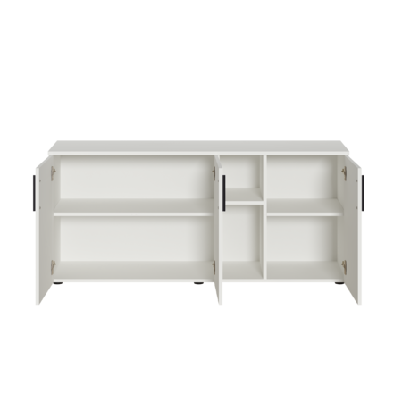 Гостиная Эйр композиция 1 белый PE шагрень, собирается на любую сторону