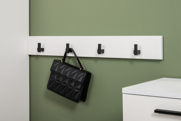 Прихожая Эйр композиция 1 белый PE шагрень, собирается на любую сторону