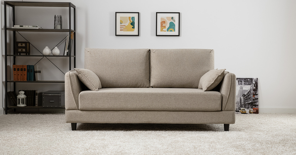 Диван-кровать прямой Макс ТД 286 жаккард Анри 04 бежевый