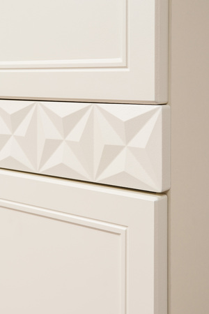 Шкаф для одежды Марион 16.340.03 слоновая кость С341 PE, слоновая кость 6898 ПВХ (собирается на любую сторону)