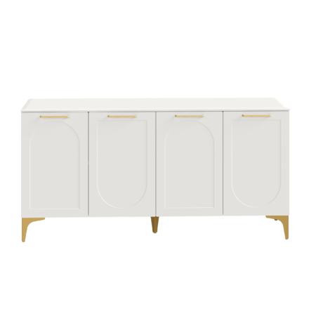 Тумба под ТВ Монтесито 16.67 Белый PE шагрень, белая шагрень 4101 ПВХ