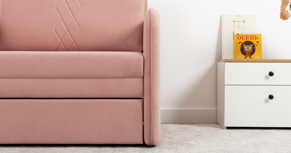Кресло-кровать Юта (85) ТК 522 велюр Вивальди 27 пастельный коралловый